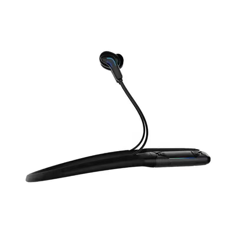 A55 Stereo Sound Wireless Earphone Neckband Bluetooth 5.1 Headset Gaming Headphone with Colorful Light Crystal-Clear Voice ENC Noise Cancelling Mic A55 Stereo Sound Wireless Earphone Neckband Bluetooth 5.1 Headset Gaming Headphone with Colorful Light Crystal-Clear Voice ENC Noise Cancelling Mic